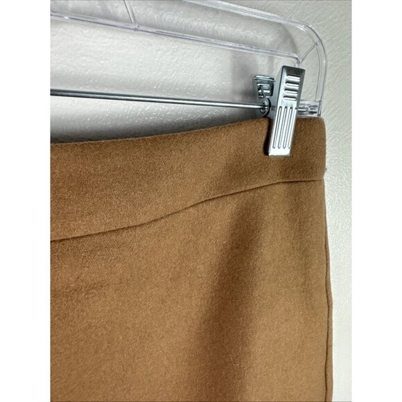 J.Crew Women's 6 The Pencil Skirt Camel Tan Wool Bld 21 in. EUC - Picture 3 of 10